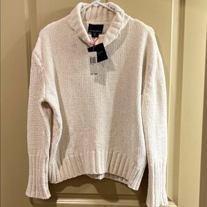 Cynthia Rowley Off-White Turtleneck Sweater